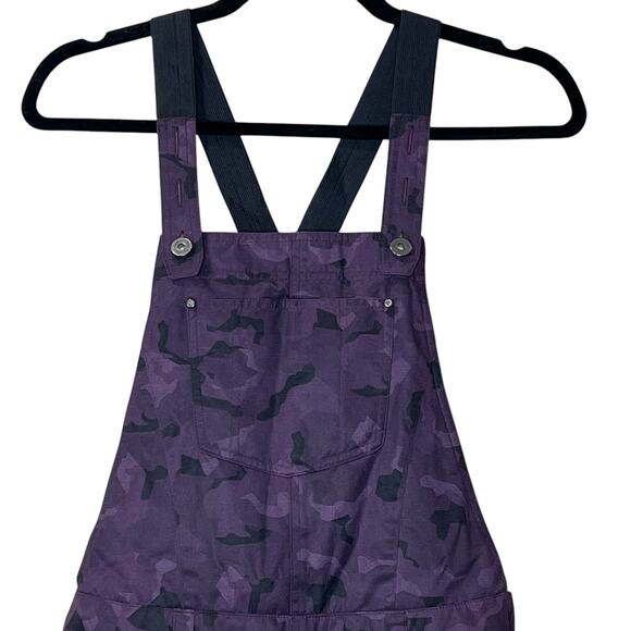 New Obermeyer Malta Bib Overalls Purple Magnetic Camo Women 2 NWOT Snow Wear - Picture 6 of 14